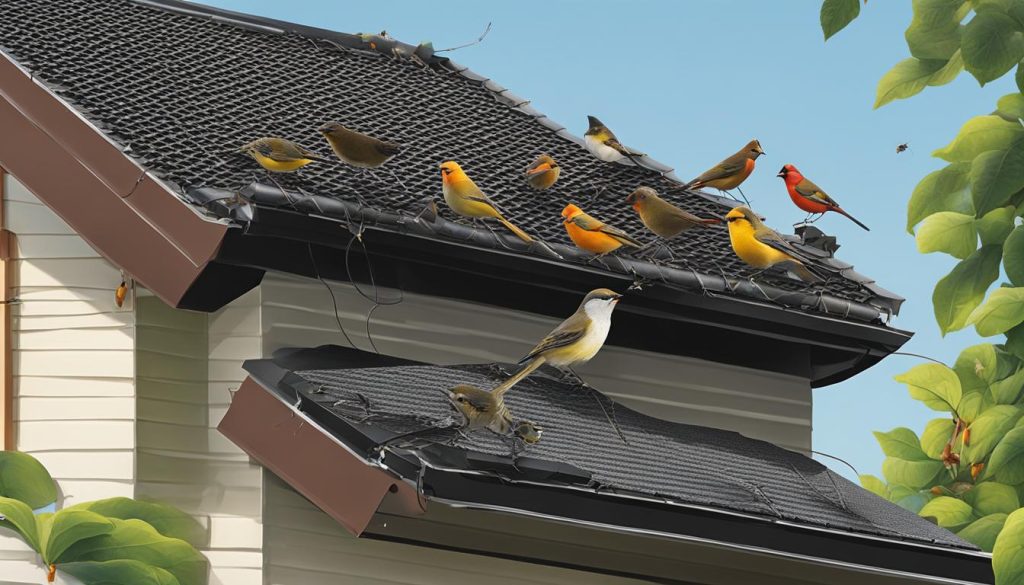 Vogelwering Dakgoot